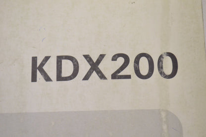 OEM Kawasaki 99924-1114-01 Service Manual KDX200E