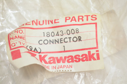 OEM Kawasaki 18043-008 Connector Muffler NOS