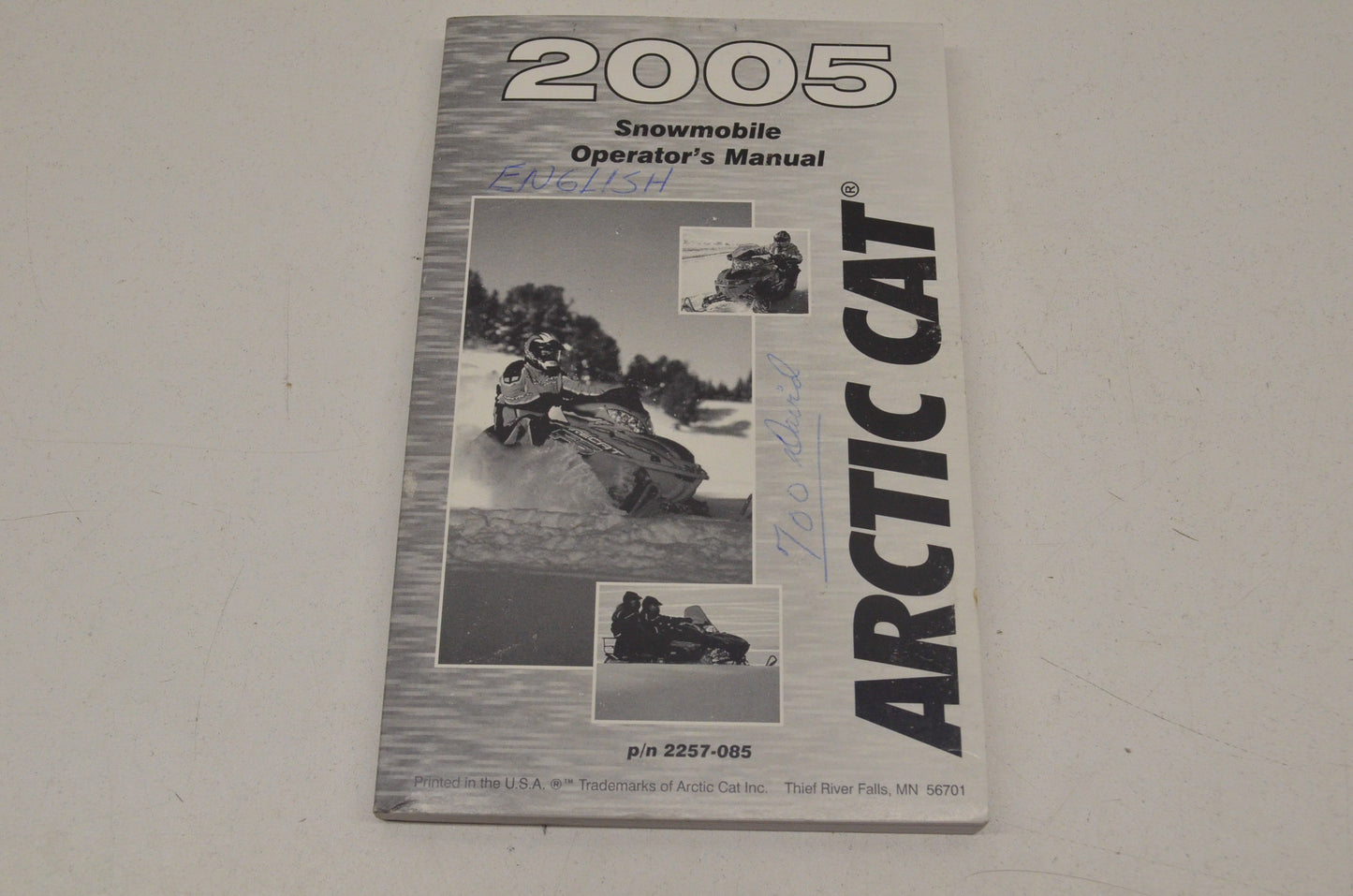 OEM Arctic Cat 2005 Snowmobile Operator's Manual