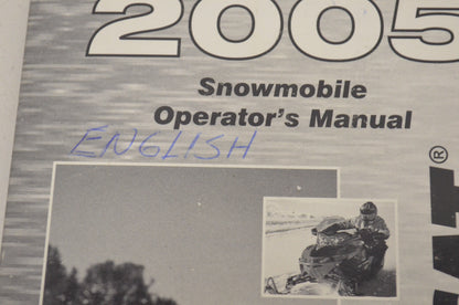 OEM Arctic Cat 2005 Snowmobile Operator's Manual