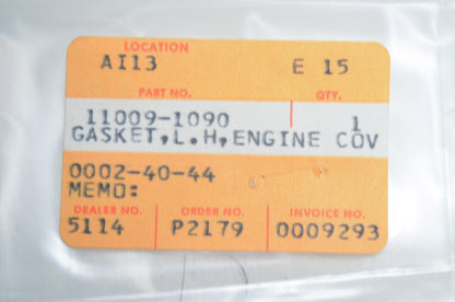 OEM Kawasaki 11009-1090 Left Engine Cover Gasket NOS