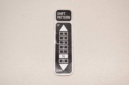 New OEM Kawasaki Shift Pattern Decal NOS
