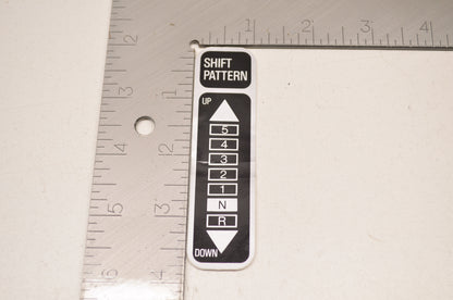 New OEM Kawasaki Shift Pattern Decal NOS