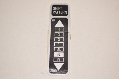 New OEM Kawasaki Shift Pattern Decal NOS