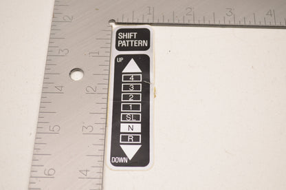New OEM Kawasaki Shift Pattern Decal NOS