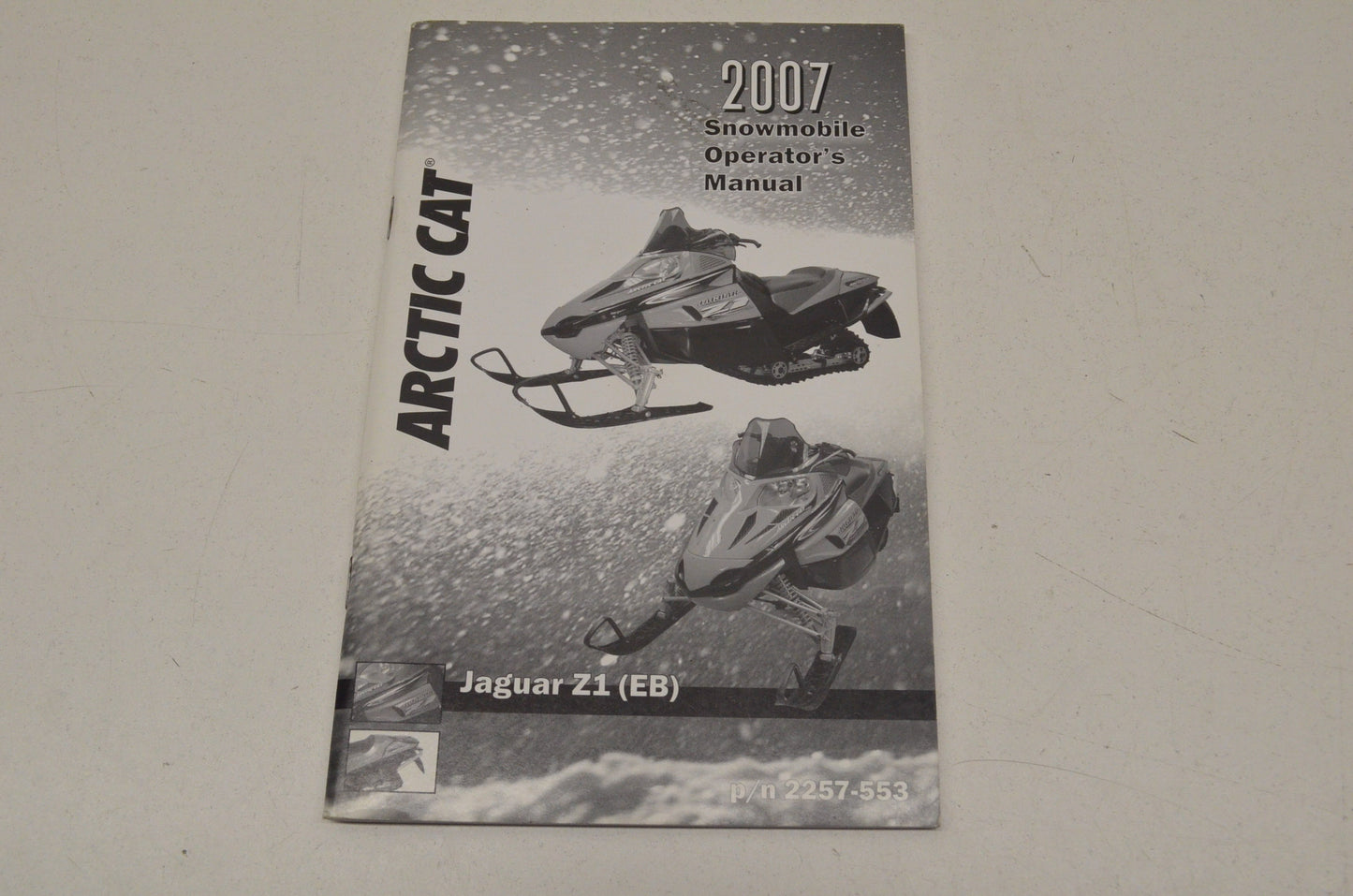 New OEM Arctic Cat 2007 Snowmobile Operator's Manual Jaguar Z1 (EB) 07 Jaguar Z1