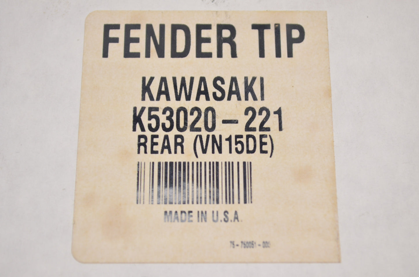 New OEM Kawasaki Fender Tip NOS