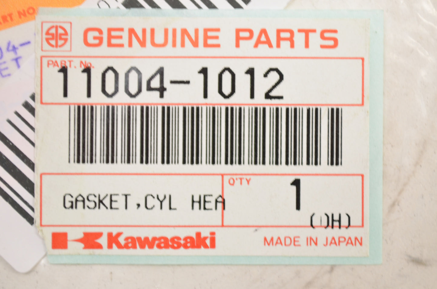 New OEM Kawasaki 11004-1012 Cylinder Head Gasket NOS