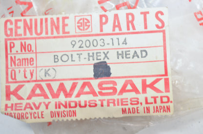 OEM Kawasaki 92003-114 Flanged Bolt NOS