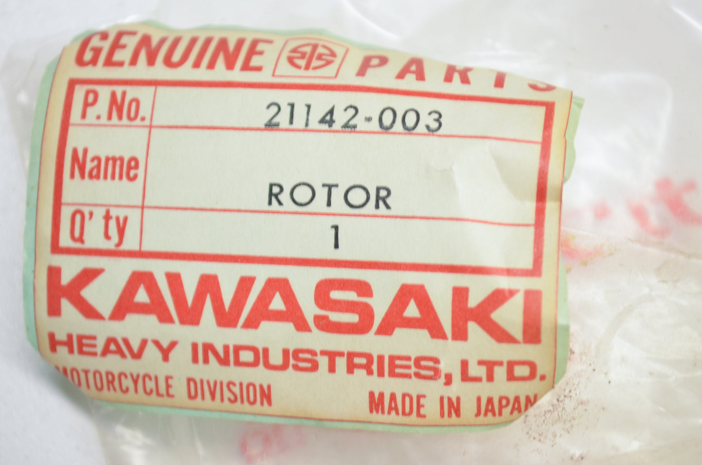 OEM Kawasaki 21142-003 Rotor Distributor NOS