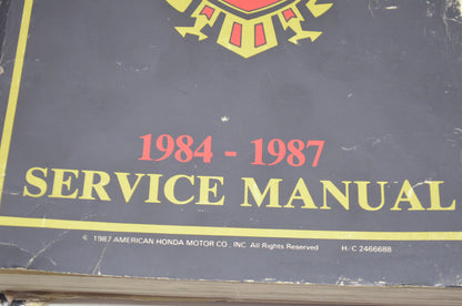 84-87 Goldwing GL1200 Service Manual 84-87 Goldwing GL1200