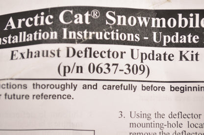 OEM Arctic Cat 0637-309 Exhaust Deflector Update Kit NOS