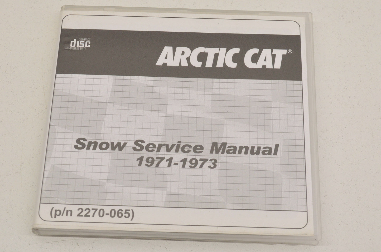 OEM Arctic Cat Snow Service Manual 1971-1973