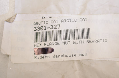 OEM Arctic Cat 3301-327 Serrated Hex Flange Nut NOS