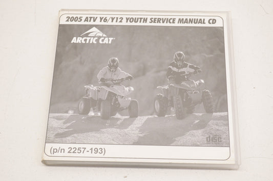 OEM Arctic Cat 2257-193 ATV Y6/Y12 Youth Service Manual CD 05 05 Y6/Y12