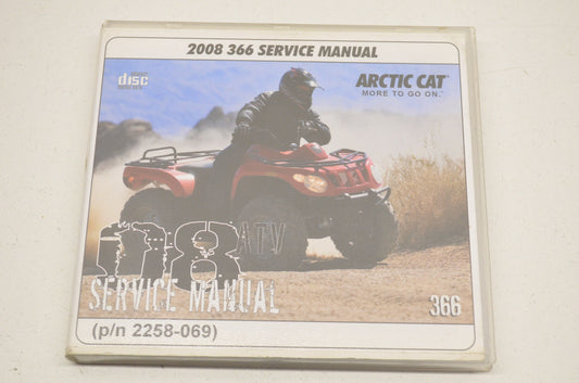 OEM Arctic Cat 2258-069 08 366 ATV Service Manual 08 366