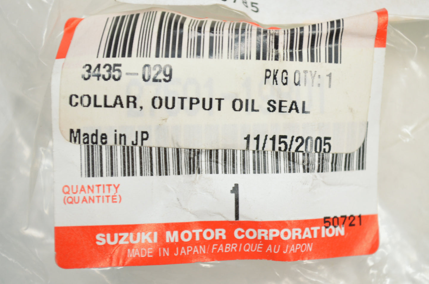 OEM Arctic Cat 3435-029 Output Oil Seal Collar NOS
