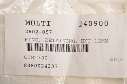 OEM Arctic Cat 2602-057 External Retaining Ring 12mm Qty 4 NOS