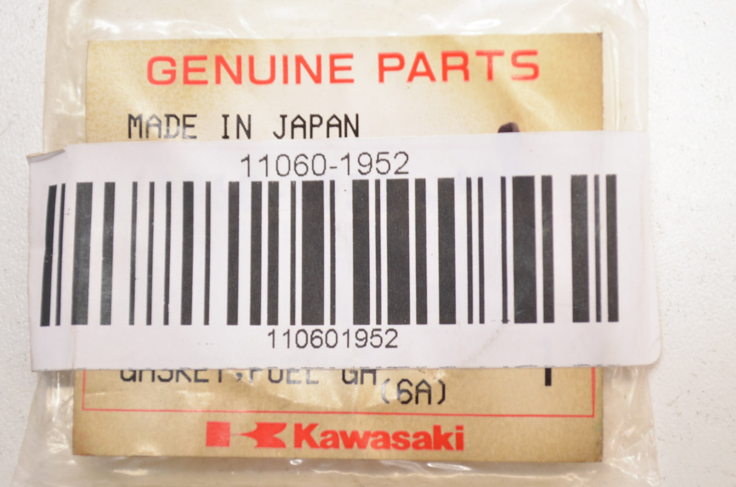OEM Kawasaki 11060-1952 Fuel Gauge Gasket NOS