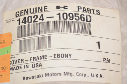 OEM Kawasaki 14024-1095-6D Ebony Frame Cover NOS