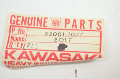 OEM Kawasaki 92001-1077 Bolt 8X69 NOS