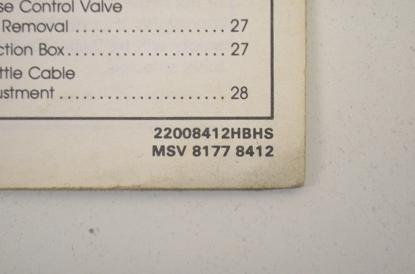 OEM Honda 85 Goldwing GL1200L Provisional Service Information 85 Goldwing GL1200