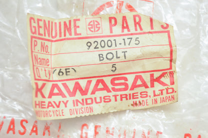 OEM Kawasaki 92001-175 Connecting Rod Bolt Qty 5 NOS