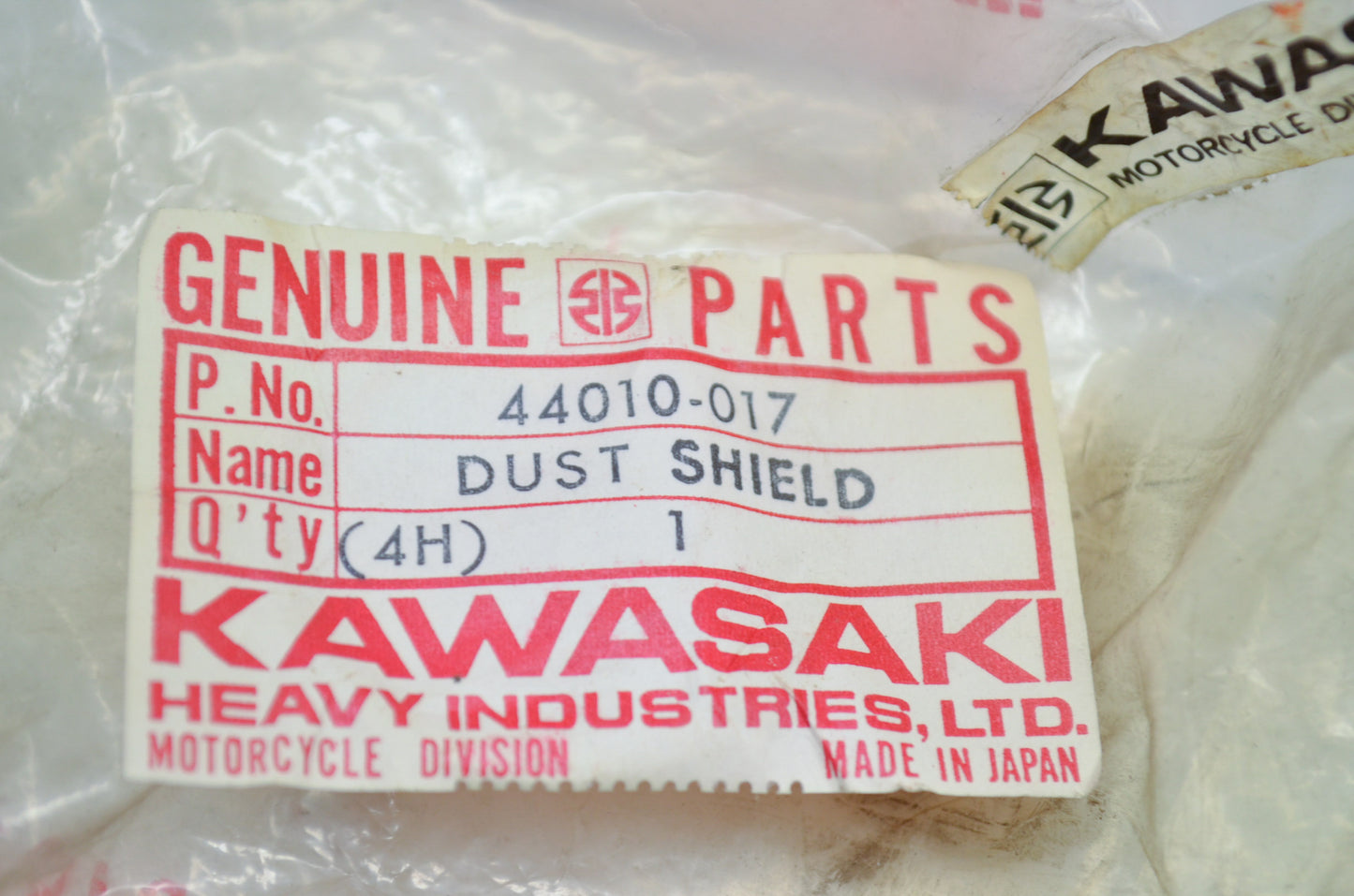 OEM Kawasaki 44010-017 Dust Shield NOS
