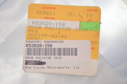 New OEM Kawasaki Radiator Trim Kit NOS
