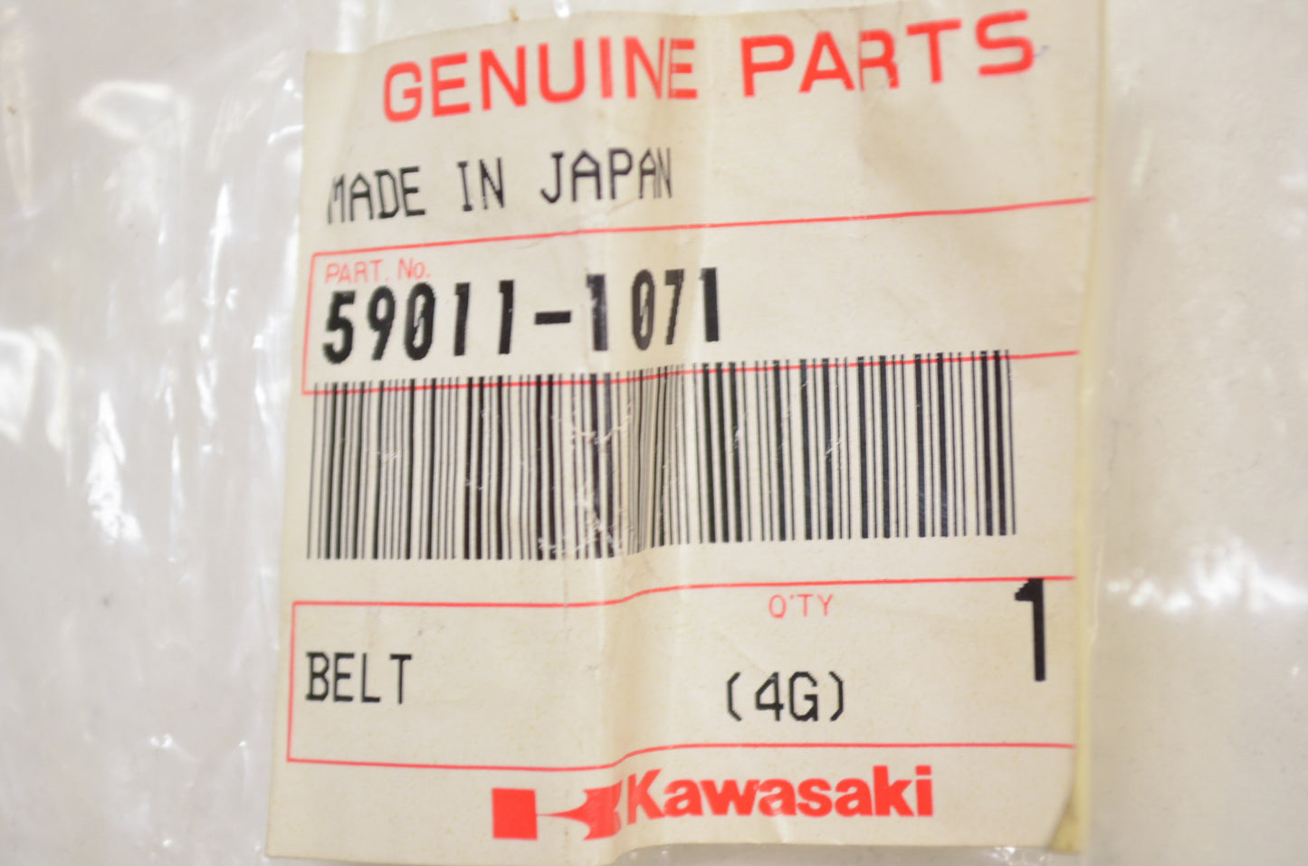 OEM Kawasaki 59011-1071 Belt NOS