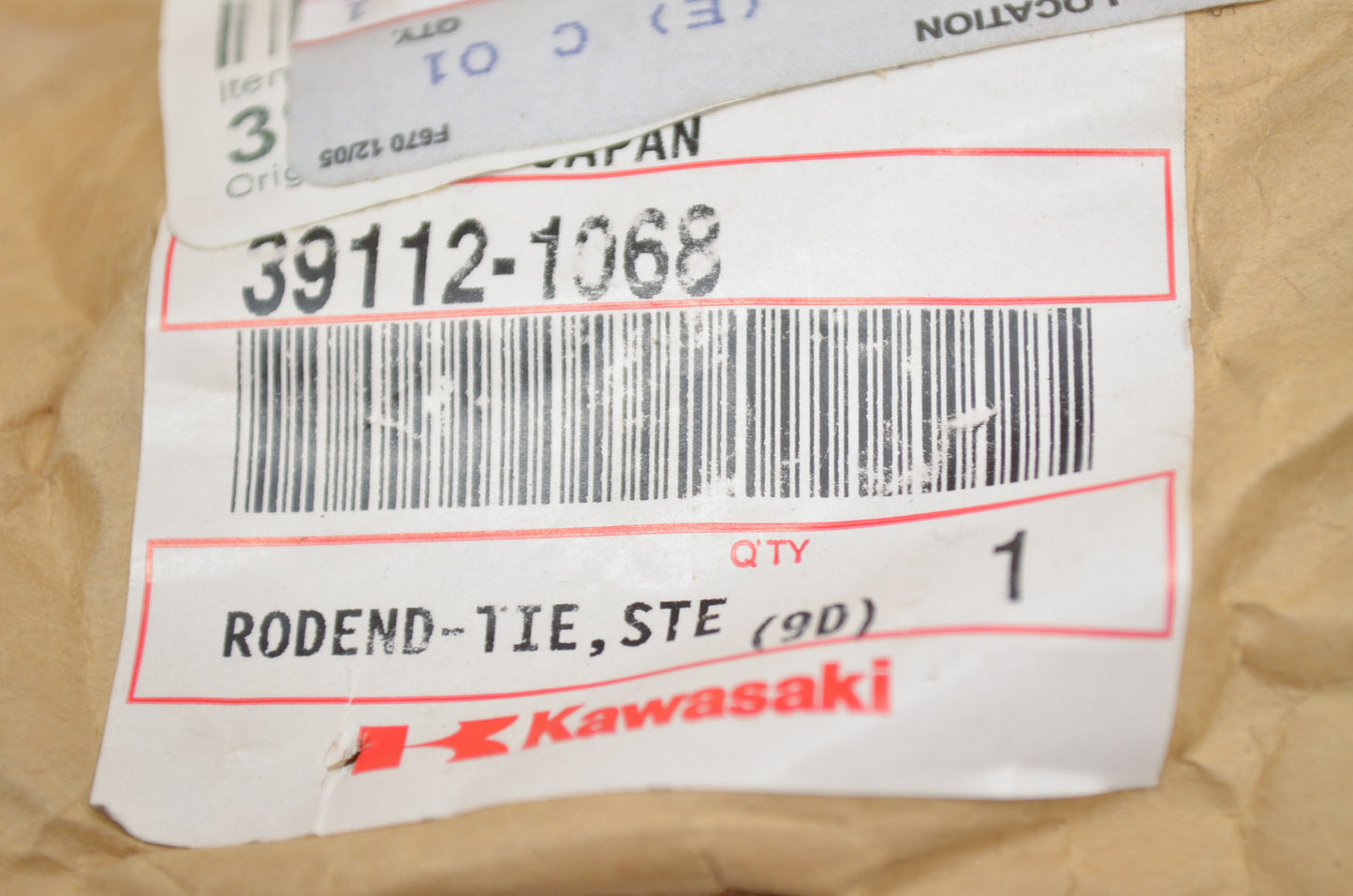 New OEM Kawasaki Left Hand Steering Gear Tie Rod End NOS