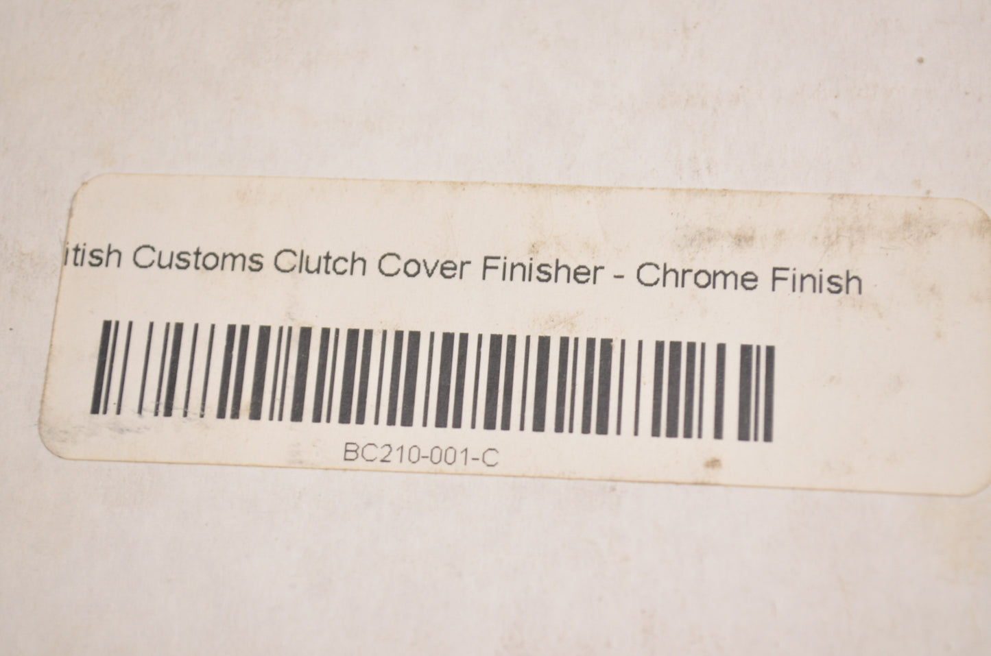 Chrome Clutch Cover Finisher Kit NOS