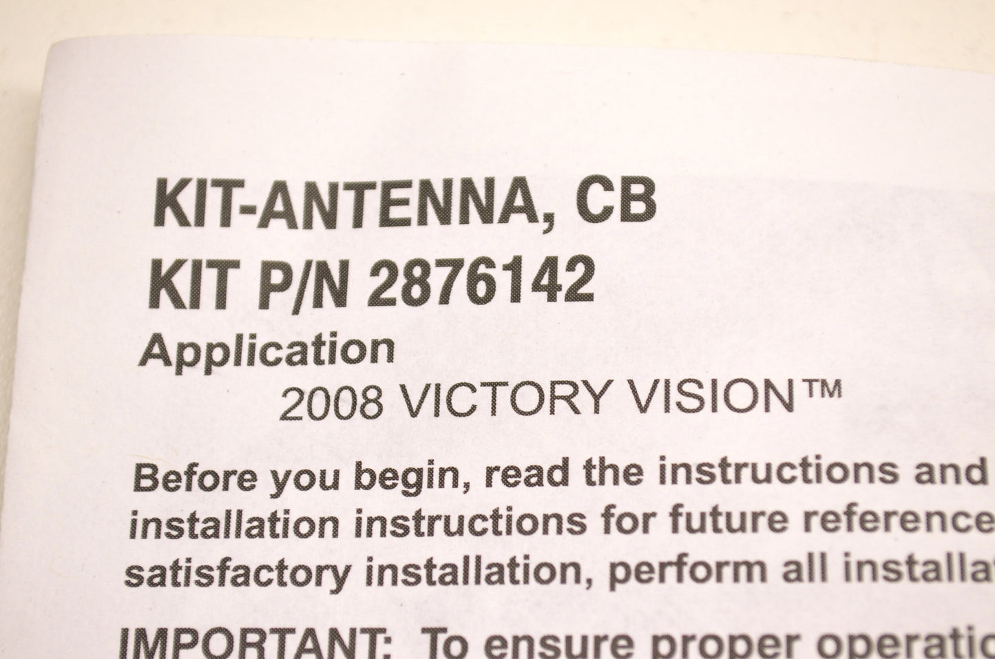 CB Antenna Kit 08 Vision NOS