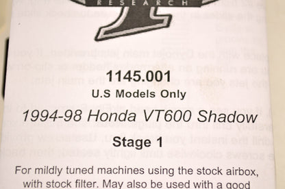 Stage 1 Jet Kit Honda 94-98 VT600 Shadow NOS