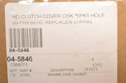 New Cometic Clutch Cover Gasket QTY 5 NOS