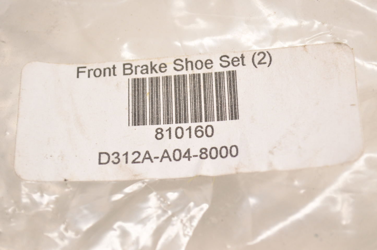 E-Ton 810160 Front Brake Shoe Kit NOS