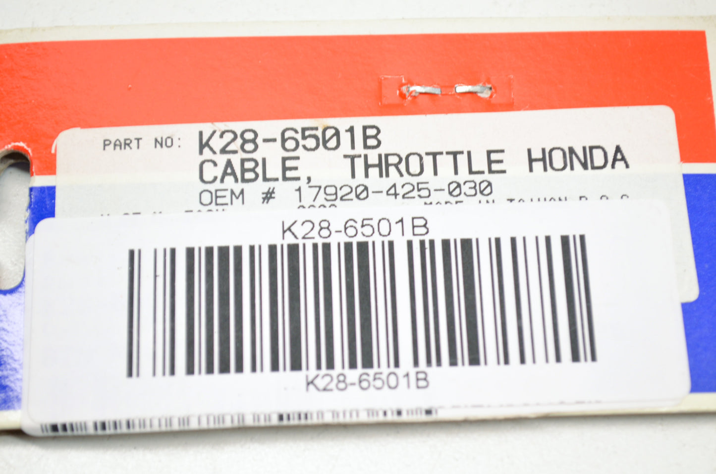 Parts Unlimited K28-6501B, 17920-425-030 Throttle Cable Honda NOS