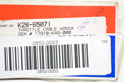 New Parts Unlimited Throttle Cable Honda NOS