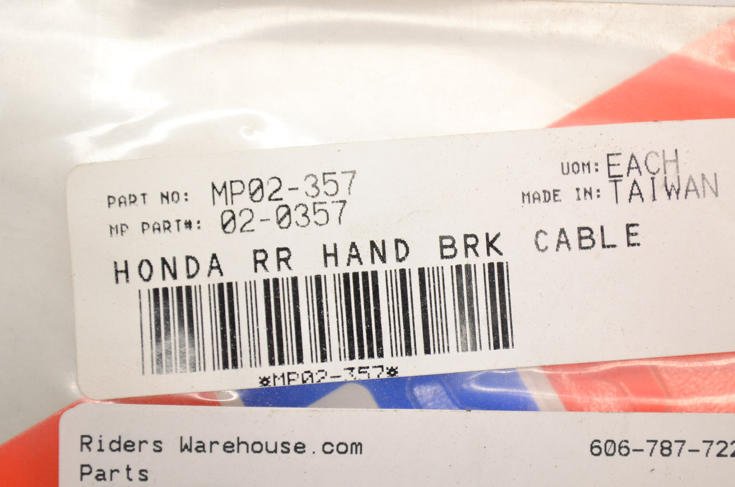 New Motion Pro Rear Hand Brake Cable Honda NOS