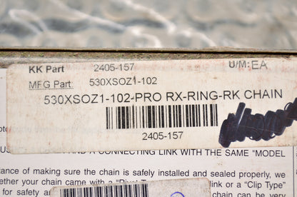 RK 2405-157, 530XSOZ1-102 RX-Ring Chain Links NOS