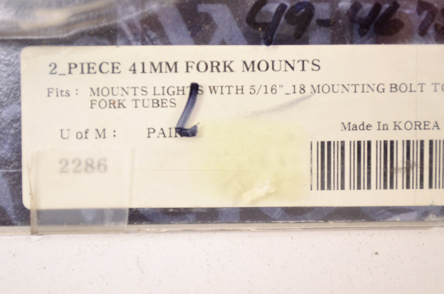 Fork Mount Kit 41mm NOS