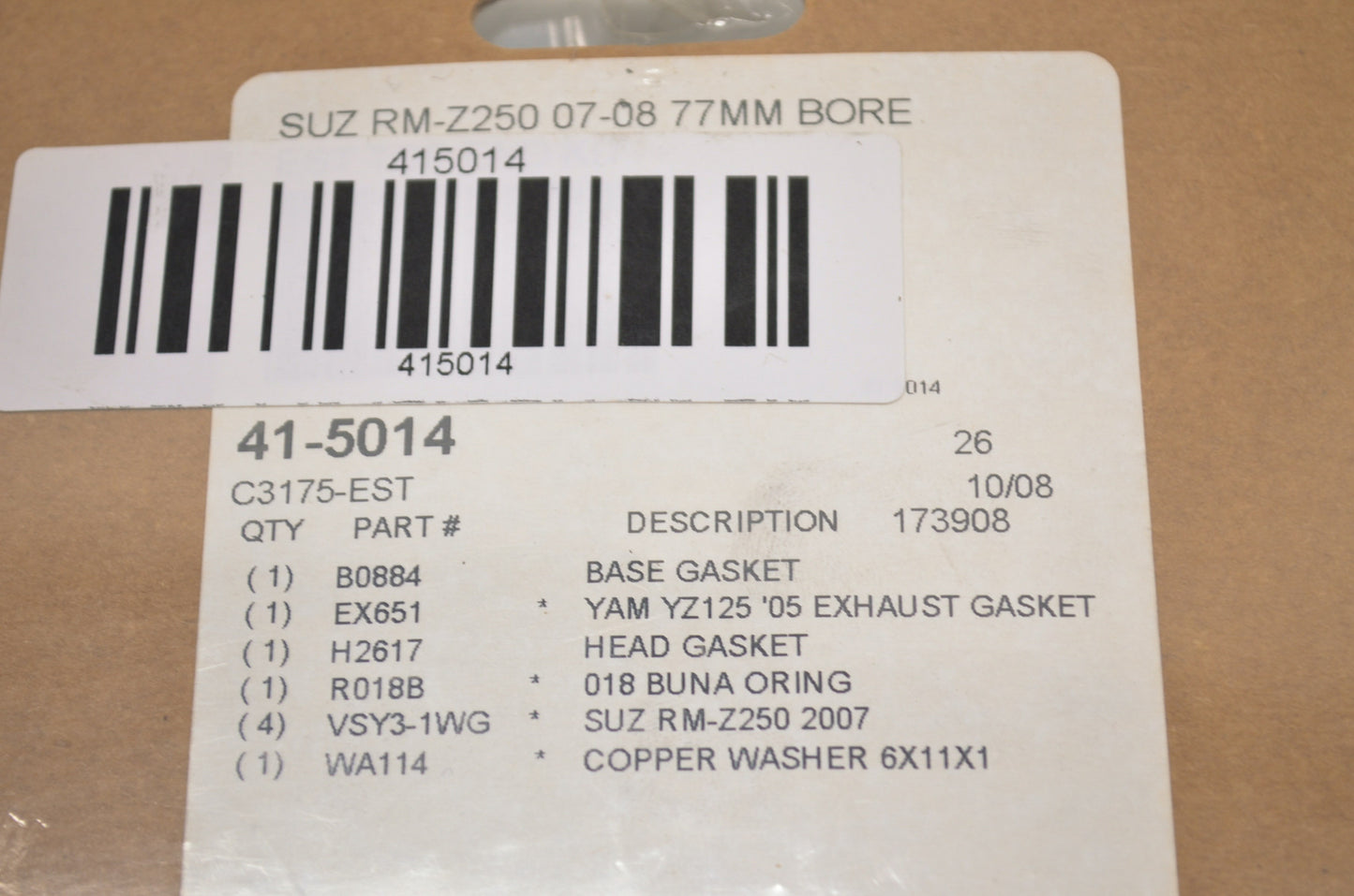 Top End Gasket Kit NOS