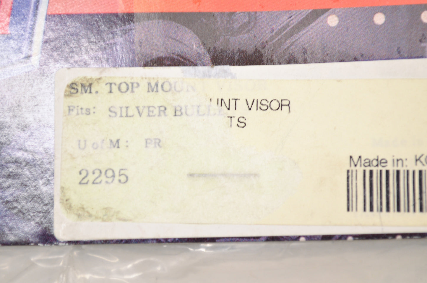 Silver Bullet Visored Top Mount Bezels Qty 2 NOS