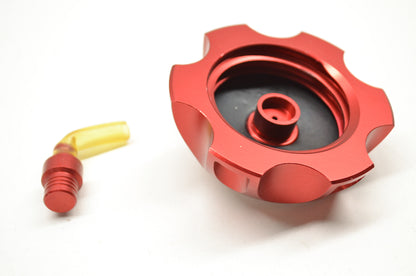 Aftermarket 207-1-Red Billet Gas Cap Red NOS
