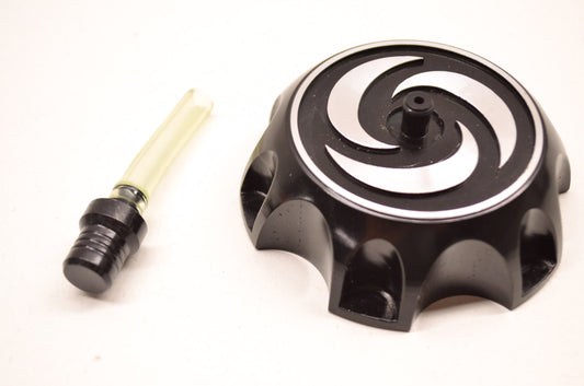 Aftermarket 207-1-Bk Billet Gas Cap Black NOS