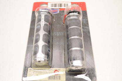 New KuryAkyn Metric Cruiser Chrome Iso Grip Kit NOS