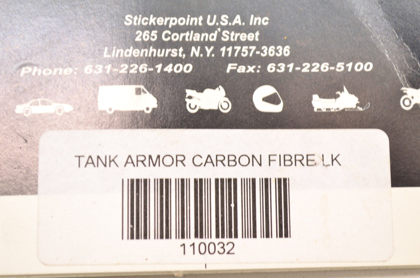 New Stickerpoint Self Adhesive Carbon Fiber Motorcycle Fuel Tank Armor Decal Kit