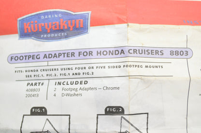 Footpeg Adapter Kit Honda NOS