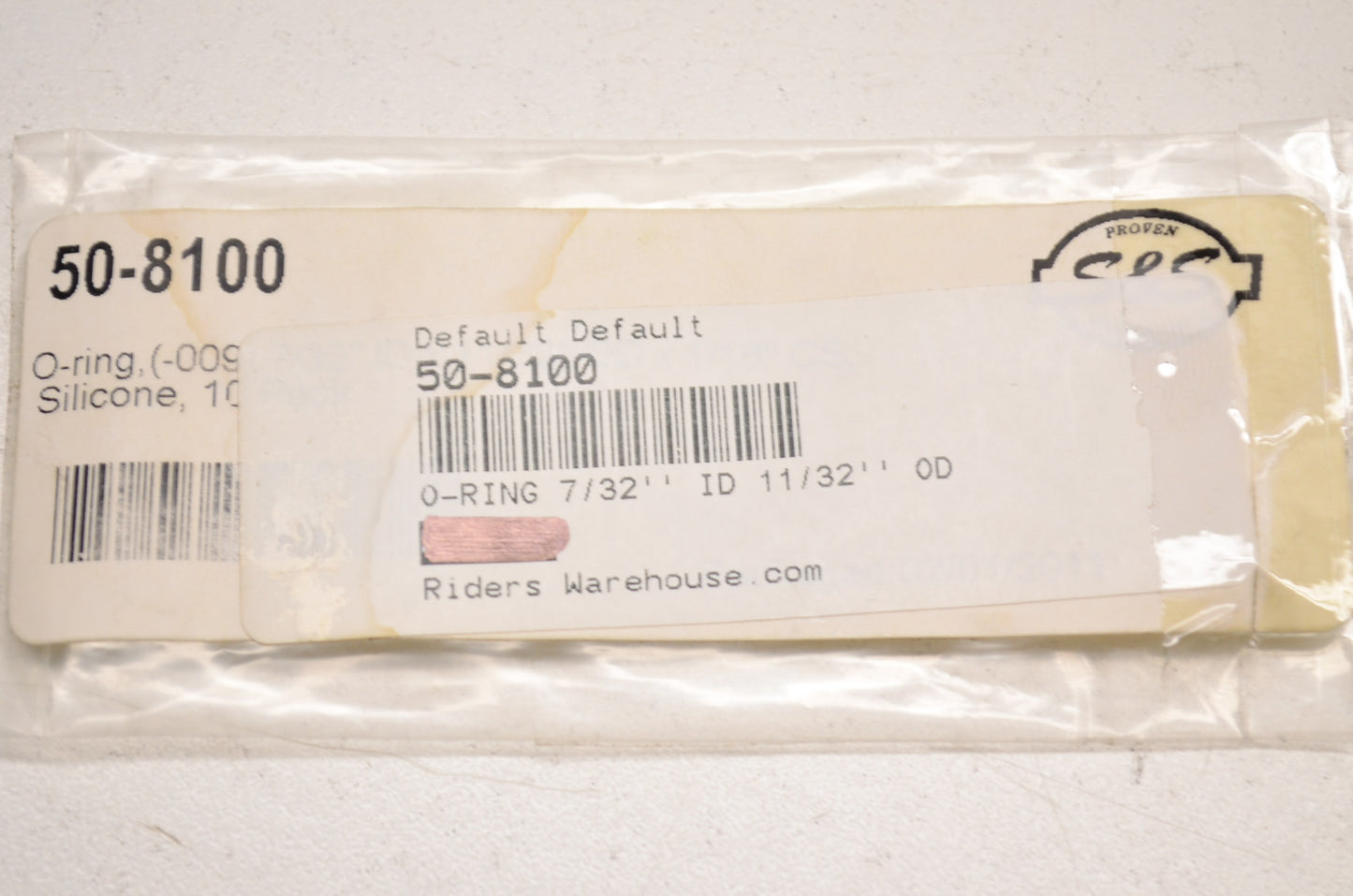 S&S 50-8100, SO-7516 Silicone O-Ring 7/32' x 11/32' Qty 2 NOS