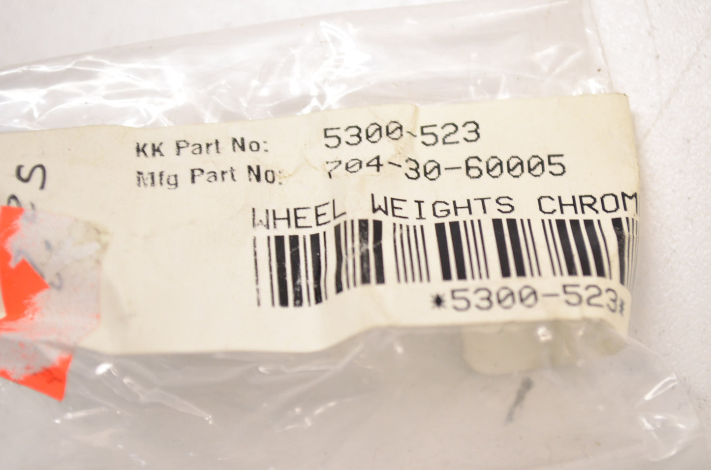 Chrome Wheel Weight 3/4oz NOS